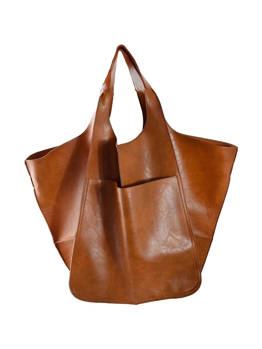 Oversized Leather Tote Bag Huge Capacity Work Hobo Pu Leather Bucket